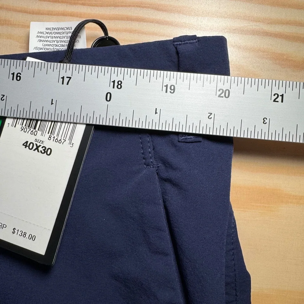 RLX Ralph Lauren Mens Pants 40 x 30 Blue Wicking Stretch Golf Tailored‎